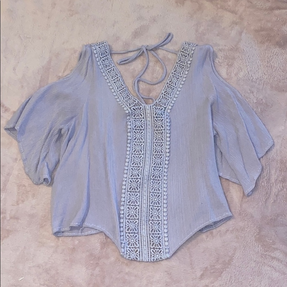 Purple Flowy Top